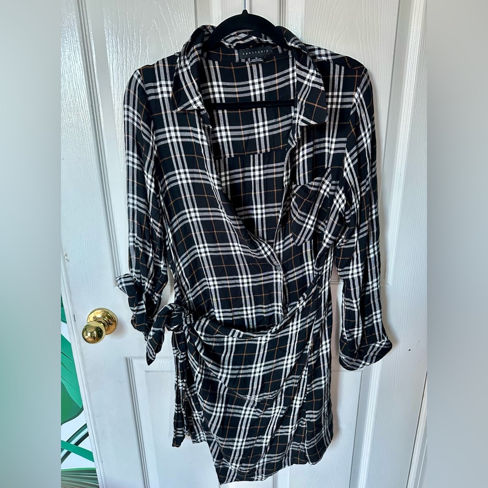 Sanctuary women’s black plaid